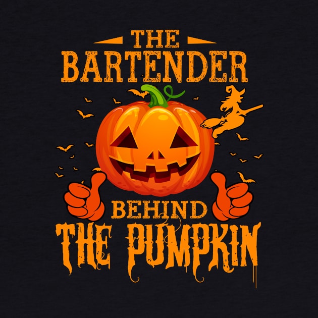 Mens The CHEF Behind The Pumpkin T shirt Funny Halloween T Shirt_BARTENDER by Sinclairmccallsavd